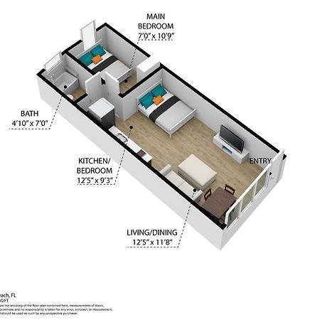 Beachy 1 B/R, W/2 Queen Beds, On Ocean Drive Beach Miami Beach Extérieur photo