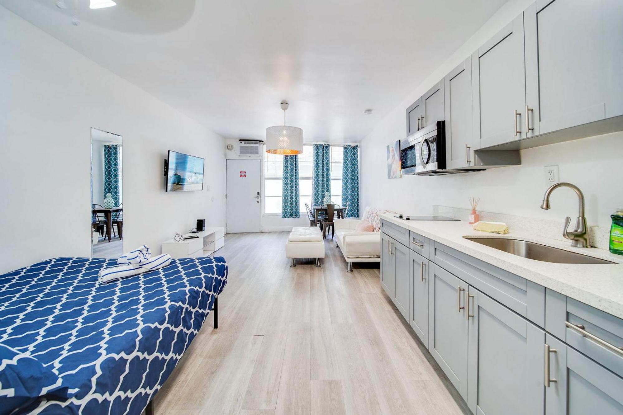 Beachy 1 B/R, W/2 Queen Beds, On Ocean Drive Beach Miami Beach Extérieur photo